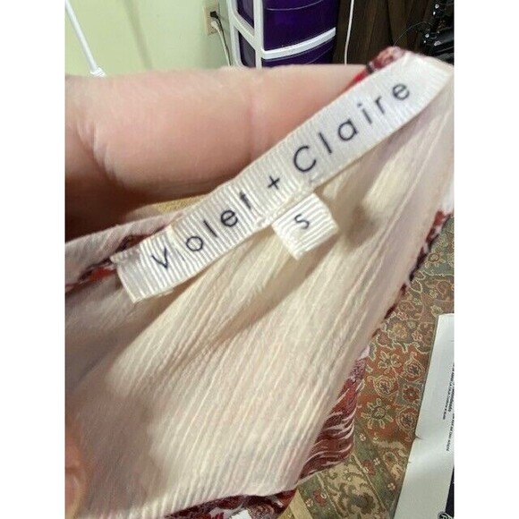 Violet + Claire Sz S Paisley Sleeveless Lightweight Sleeveless Blouse Layered - Picture 9 of 11